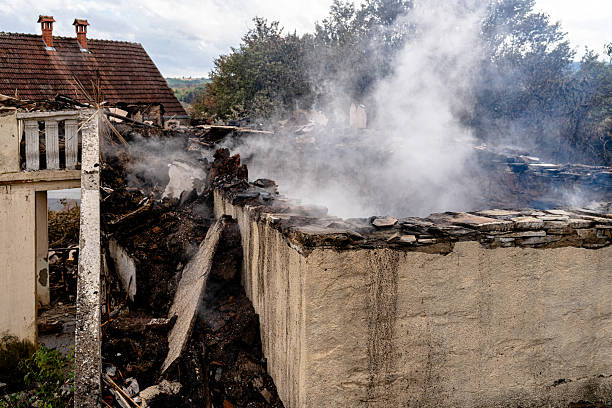 Professional Fire Damage Removal technician working in Chesterfield, NJ
